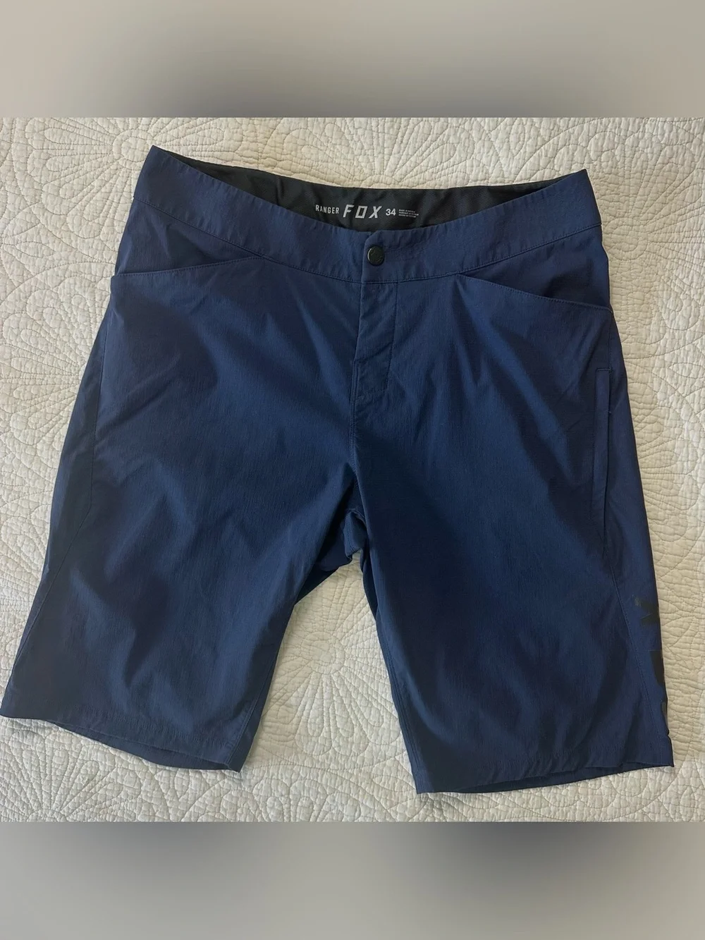 Fox Racing Blue Ranger Unlined Shorts Mens 34